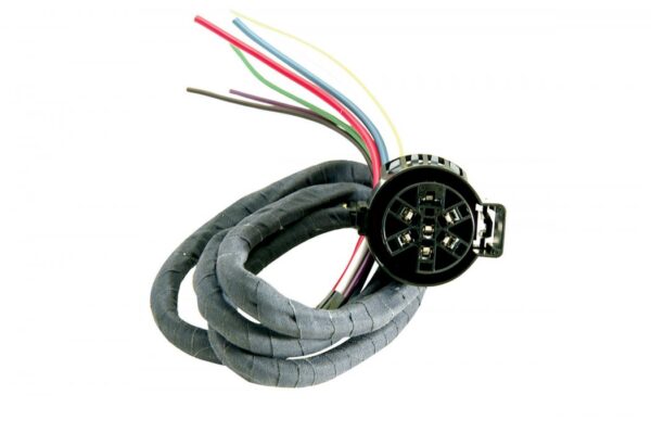 Hopkins Vehicle End 7-Blade Trailer Wiring Connector, Black