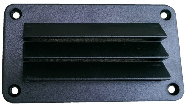 Heng's Rectangular Wall Vent Black 3x5 with Mounting Hardware