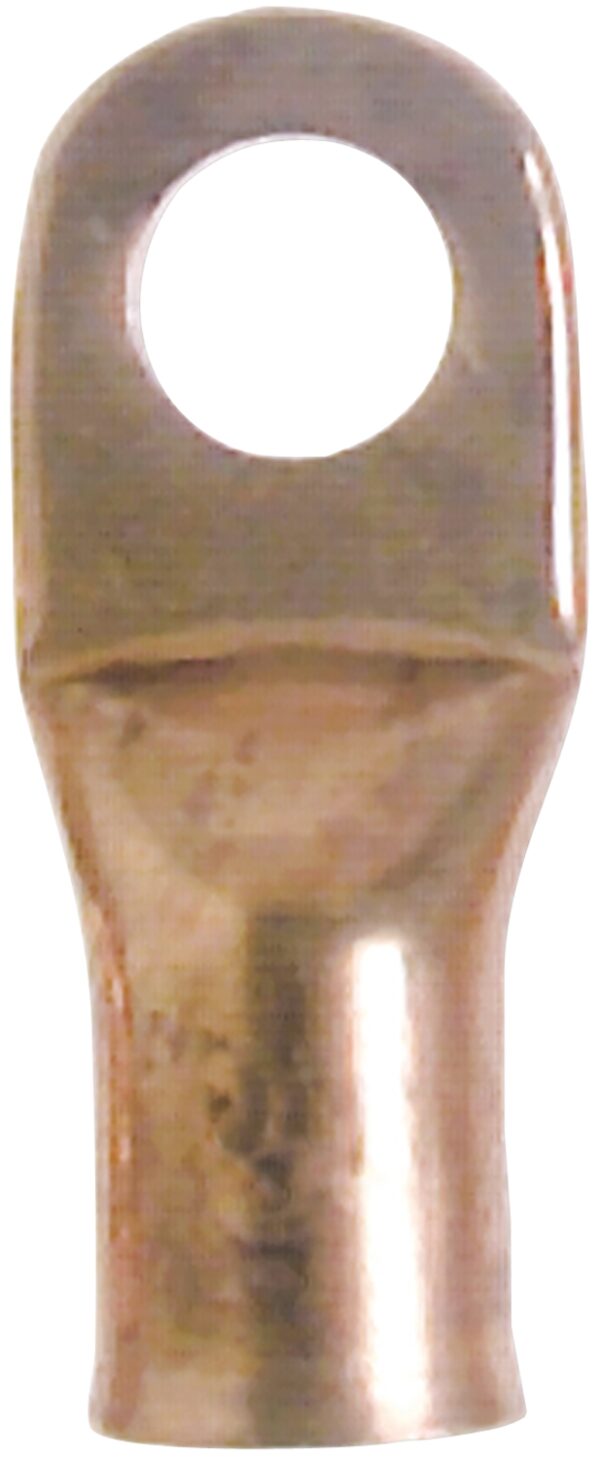 East Penn Battery Cable Eyelet Terminal, 3/8 Inch, 2 Gauge, Copper