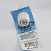 Elkhart Supply 1/2 Inch to 3/4 Inch Fresh Water Adapter, Male Threads, White