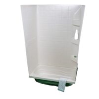 Specialty Recreation Shower Surround, 40 x 24 x 59 Inch, White
