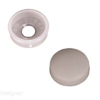 RV Designer Snap-Over Screw Covers, White, 14-Pack