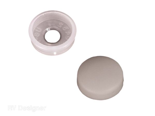 RV Designer Snap-Over Screw Covers, White, 14-Pack