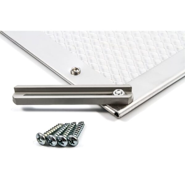 Camco Standard Mesh Screen Door Grille, Silver, 20-29 Inch Adjustable
