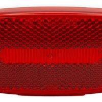 RV Designer Oblong LED Marker Light, Red, 2 x 4.13 Inch