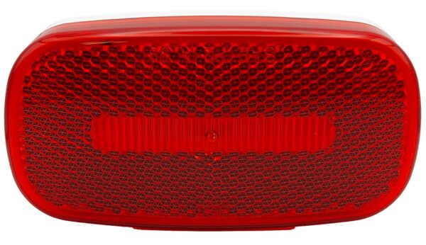 RV Designer Oblong LED Marker Light, Red, 2 x 4.13 Inch
