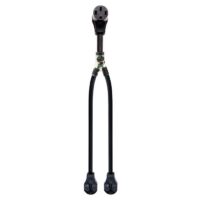 SouthWire Amp-Up RV Y-Adapter, 30 Amp to 50 Amp, Black