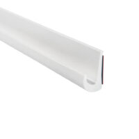 Trim-Lok PVC Drip Rail, White, 1/2" Wide, 10 ft