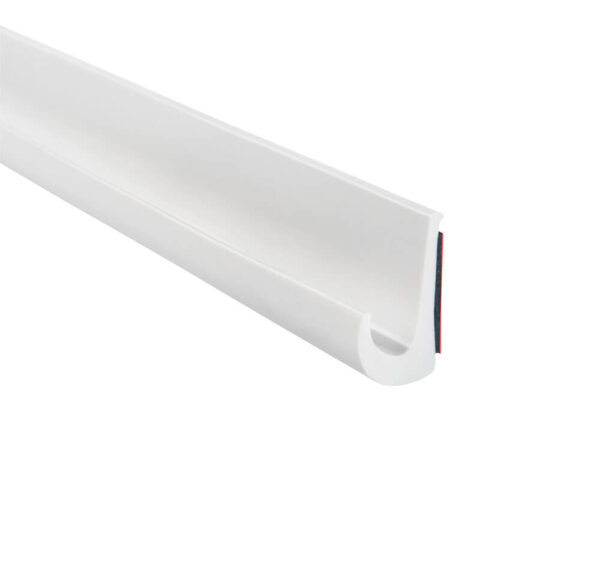Trim-Lok PVC Drip Rail, White, 1/2" Wide, 10 ft