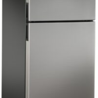 Dometic RV Refrigerator, 8 Cu Ft, Dual Door with Freezer, 12-Volt, Silver