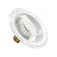 JR Products Fresh Water Inlet, Recessed Mount, 1/2 Inch Male, White