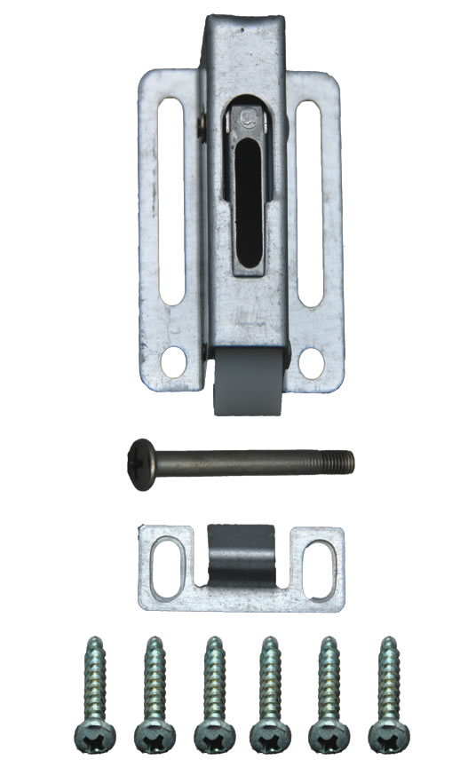 AP Products Door Catch, Concealed Positive, 2-1/4 Inch, Gray