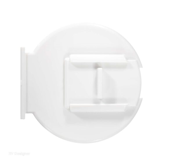 RV Designer Electrical Cord Hatch Lid, Large, Black and White