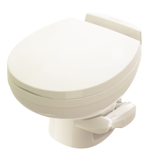 Norcold Aqua Magic Residence Permanent RV Toilet, Bone, 12.5 in Seat Height