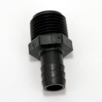 Valterra Male Threaded Adapter, 1/2-Inch to 1/2-Inch, Black