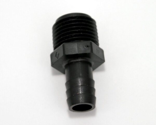 Valterra Male Threaded Adapter, 1/2-Inch to 1/2-Inch, Black