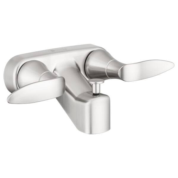 Dura Faucet Tub and Shower Faucet Kit, Diverter, Deck Mount, Brushed Nickel
