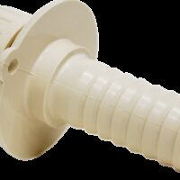 Zebra RV Waste Water Drain Flange, Polypropylene