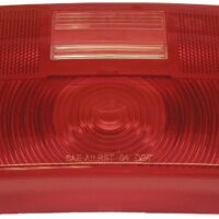 Peterson Red/Clear Trailer Light Lens, Snap-On