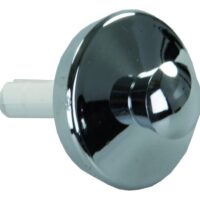 JR Products Pop-Stop Sink Drain Stopper, Silver, Plastic