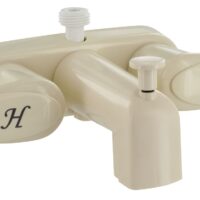 Phoenix Products Bathtub Faucet, 4 Inch Wall Mount, White