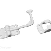 RV Designer 90-Degree Angled Door Holder, 7 in, White