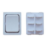 Valterra Push Button Switch, DPDT Heavy-Duty, 3 Amp, White