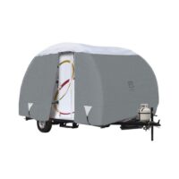 Classic Accessories Travel Trailer Cover, 20 ft, Gray/White