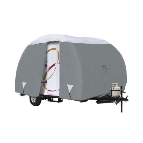 Classic Accessories Travel Trailer Cover, 20 ft, Gray/White