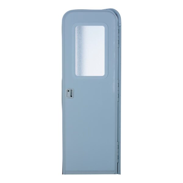 Lippert Radius Entry Door 70 x 26 Inches, Polar White, Right Hinge