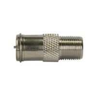 JR Products Male F-Connector Adapter, Push-On, Set of 2