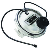 Valterra 3 Inch Bayonet Sewer Cap, Clear, with Hose Connector