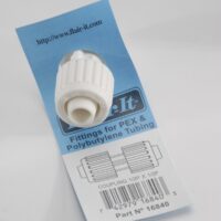 Elkhart Supply 1/2 Inch Compression Coupling, White, Matte