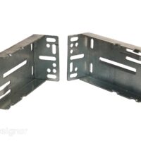 RV Designer 1-7/8 Inch Drawer Slide Socket, Metal, Silver, Set of 2