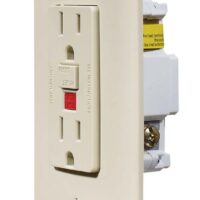 RV Designer GFCI Dual Receptacle, Ivory with Cover
