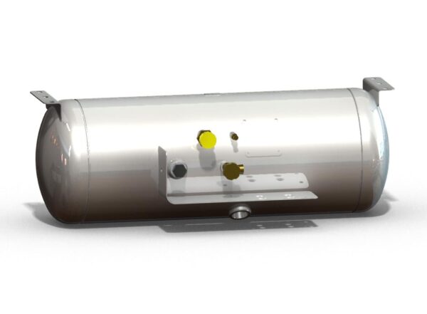 Manchester Tank ASME Permanent Mount Propane Tank, 24.2 Gallon, OPD Valve, White