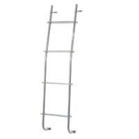 Surco Products Rear Door Ladder, 4-Step, 250 Pound Capacity, Silver