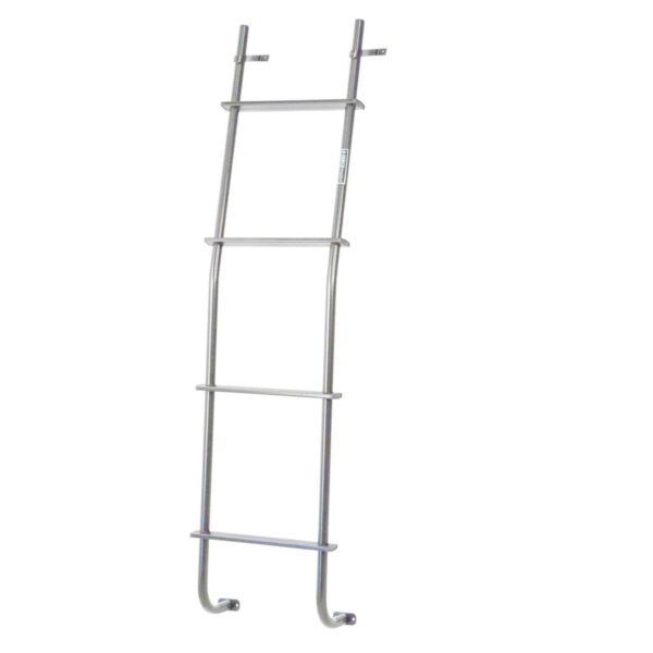 Surco Products Rear Door Ladder, 4-Step, 250 Pound Capacity, Silver