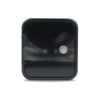 B&B Molders Fresh Water Inlet with Door, Recessed Mount, Black