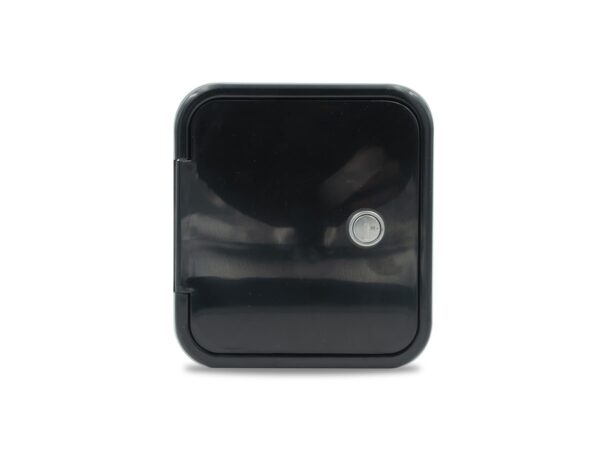 B&B Molders Fresh Water Inlet with Door, Recessed Mount, Black