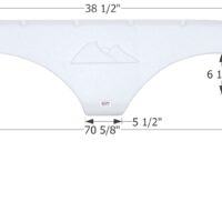 Icon Fender Skirt for Keystone Cougar, 70-5/8" x 11-1/8", Black