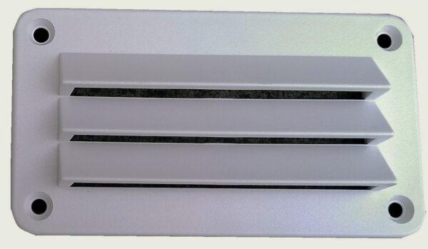 Heng's Rectangular Wall Vent White 3x5 with Mounting Hardware