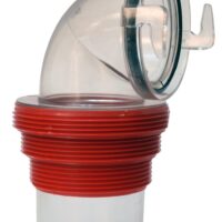 Valterra 90 Degree Bayonet Sewer Adapter, Clear