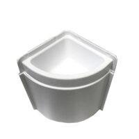Specialty Recreation Corner RV Sink, White, ABS Plastic