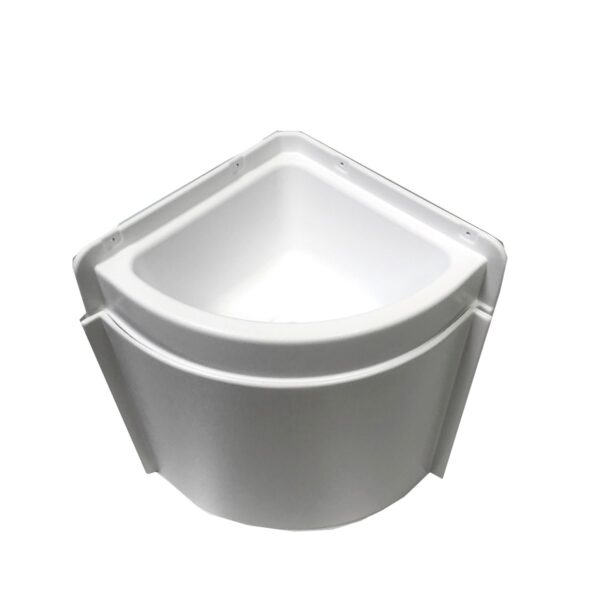 Specialty Recreation Corner RV Sink, White, ABS Plastic