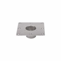 Faulkner 5-5/16-inch Square Recessed Table Leg Base, Aluminum