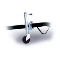 Demco RV Trailer Tongue Jack, Manual Sidewind, Silver