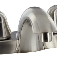 Phoenix 2-Handle Lavatory Faucet, 4 Inch, Brushed Nickel