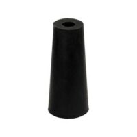 JR Products Door Stop Bumper, Rubber, Black