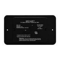 MTI Industries Carbon Monoxide and Propane Detector, Black, 12 Volt Hardwire, with Valve